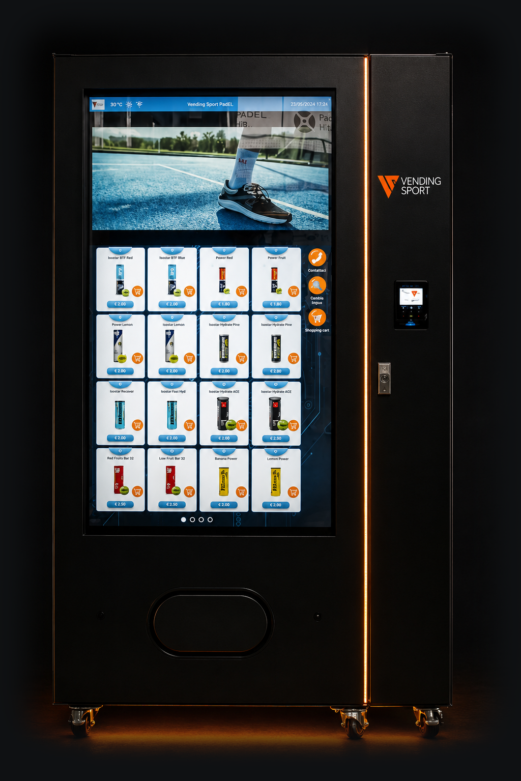 Distributore Vending Sport con maxi schermo touch